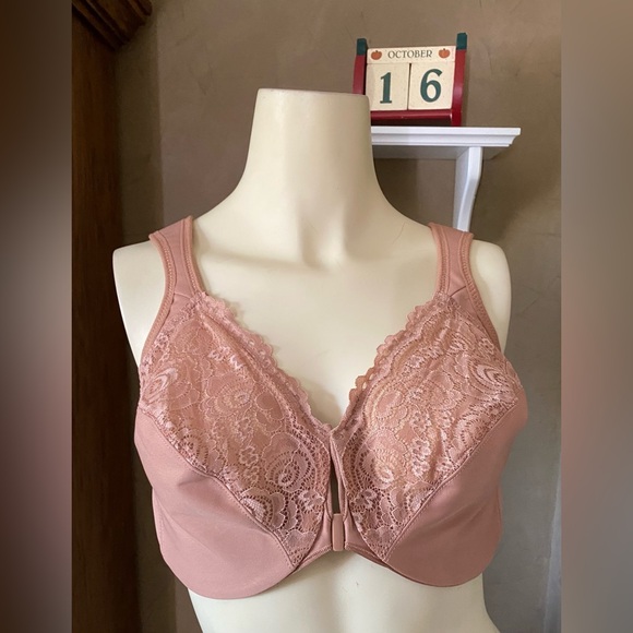 NWOT Glamorise Women's Wonderwire Front-closure Bra Underwire #1245, 36F - Picture 7 of 14